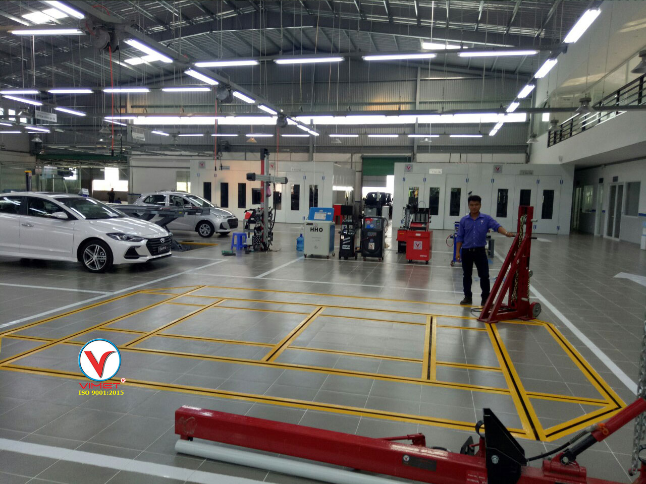 Bộ ray âm sàn dùng cho dụng cụ kéo nắn khung xe VRAS0001