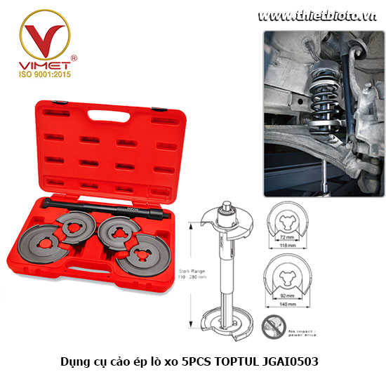 Dụng cụ cảo ép lò xo 5PCS TOPTUL JGAI0503