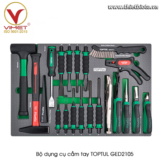 Bộ dụng cụ cầm tay 21pcs TOPTUL GED2105