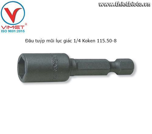 Đầu tuýp mũi lục giác 1/4 Koken 115.50-8