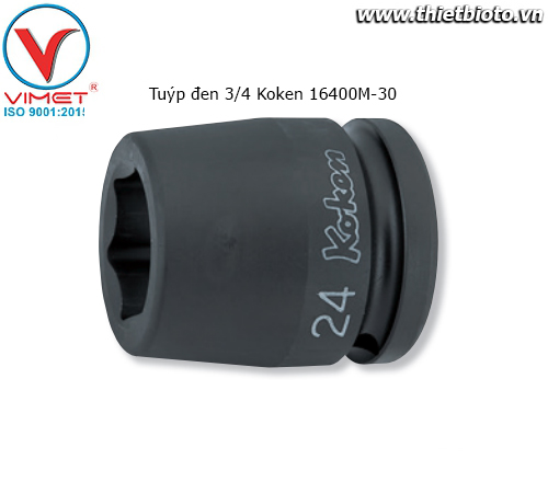Tuýp đen 3/4 Koken 16400M-30